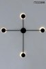 Nowoczesny Minimalistyczny Kinkiet Ścienny Czarny SHADOW MSE010100245 KING HOME
